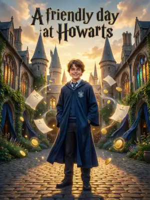 A friendly day at Hogwarts cover