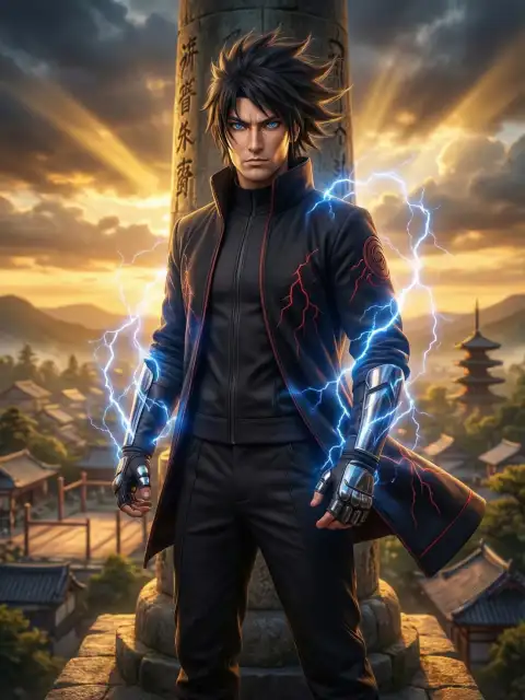 I came to the ninja world with thunder and lightning cover