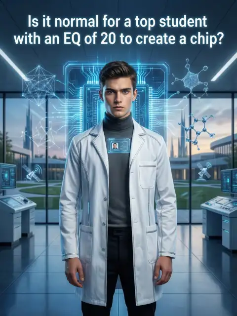 Is it normal for a top student with an EQ of 20 to create a chip? cover
