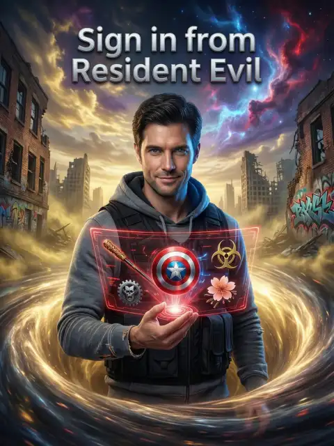 Sign in from Resident Evil cover