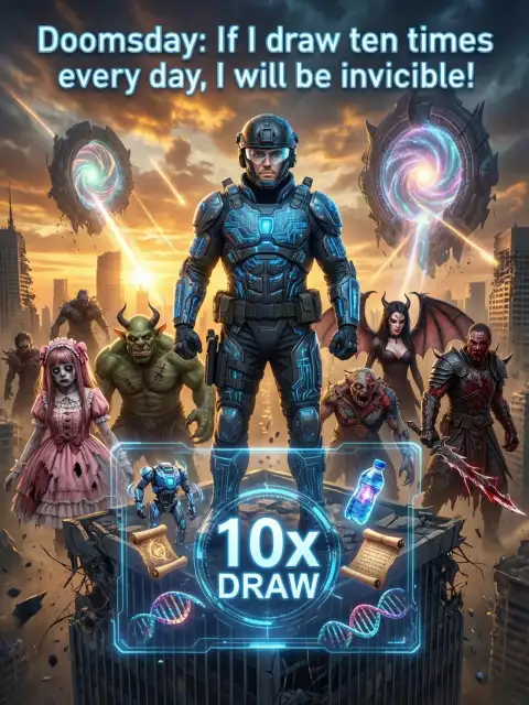 Doomsday: If I draw ten times every day, I will be invincible! cover