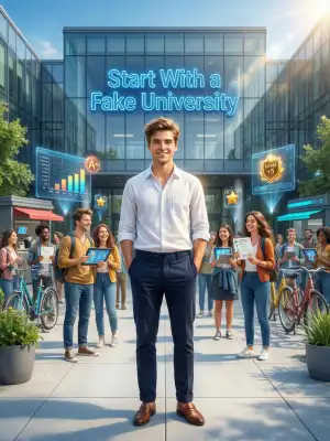 Start With a Fake University cover