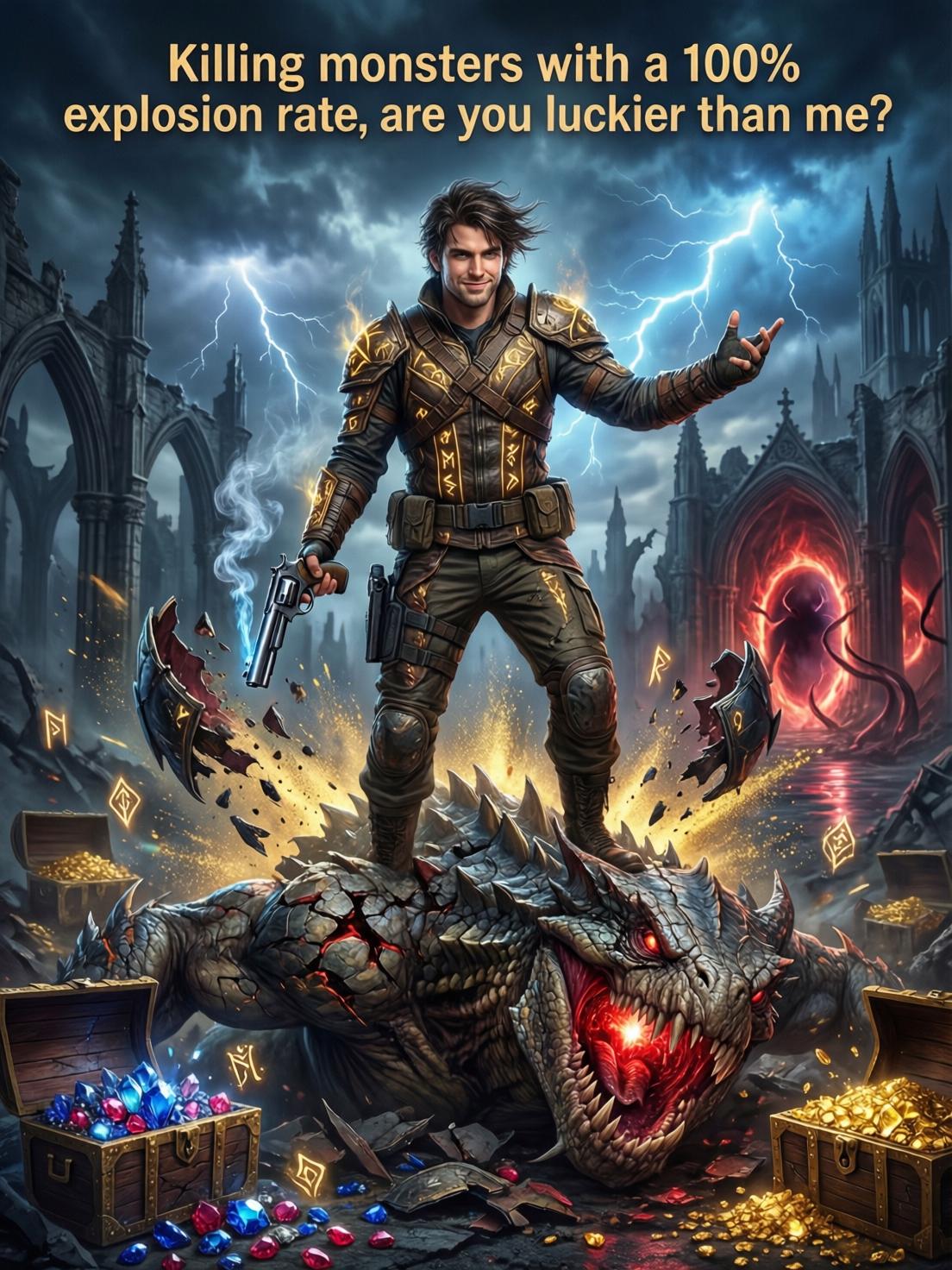 Killing monsters with a 100% explosion rate, are you luckier than me? cover