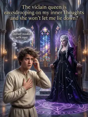 The villain queen is eavesdropping on my inner thoughts and she won't let me lie down? cover