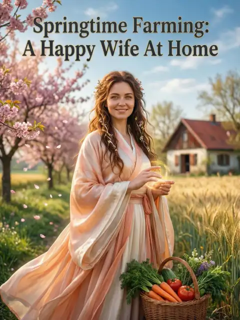 Springtime Farming: A Happy Wife At Home cover