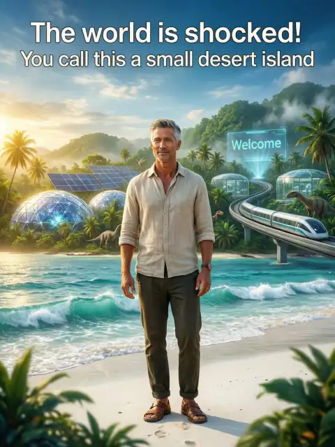 The world is shocked!You call this a small desert island cover