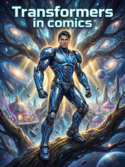 Transformers in comics cover