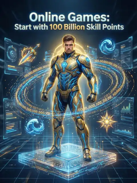 Online games: start with 100 billion skill points cover
