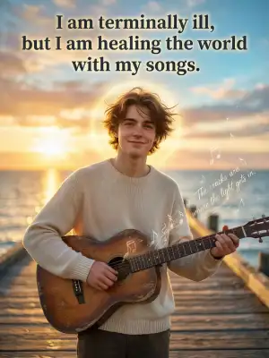 I am terminally ill, but I am healing the world with my songs cover