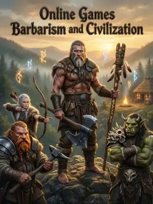 Online Games Barbarism and Civilization cover
