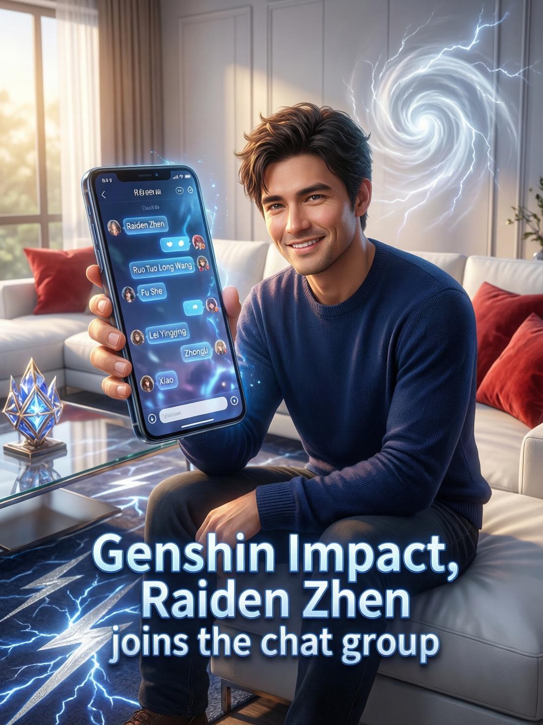Genshin Impact, Raiden Zhen joins the chat group cover