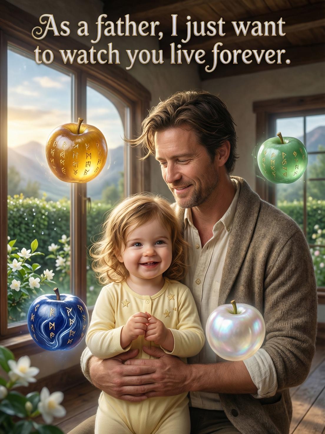 As a father, I just want to watch you live forever. cover