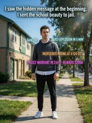 I saw the hidden message at the beginning, I sent the school beauty to jail cover