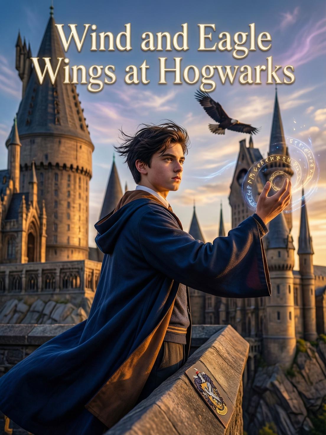 Wind and Eagle Wings at Hogwarts cover