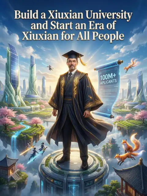 Build a Xiuxian University and start an era of Xiuxian for all people cover