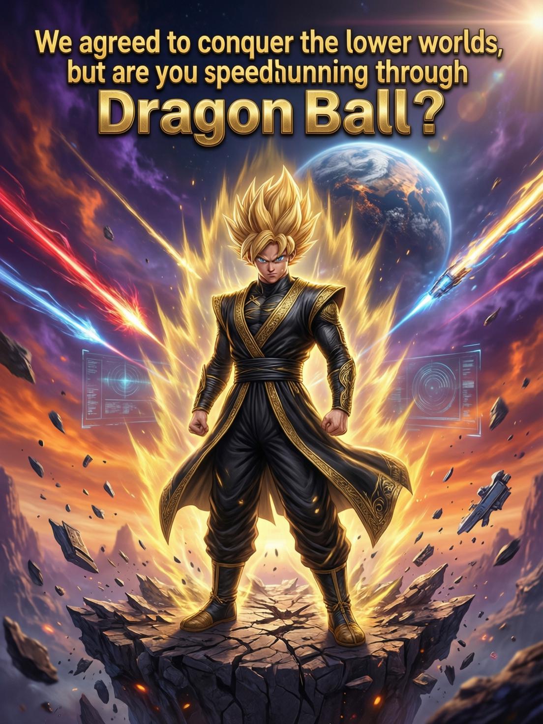 We agreed to conquer the lower worlds, but are you speedrunning through Dragon Ball? cover