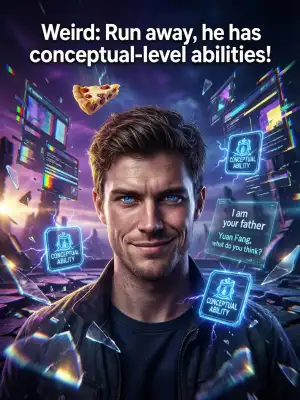 Weird: Run away, he has conceptual-level abilities! cover