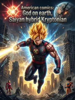 American comics: God on earth, Saiyan hybrid Kryptonian cover