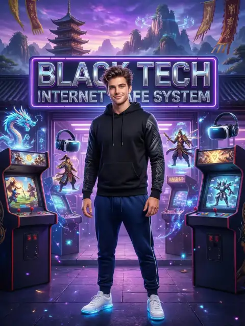 Black Tech Internet Cafe System cover