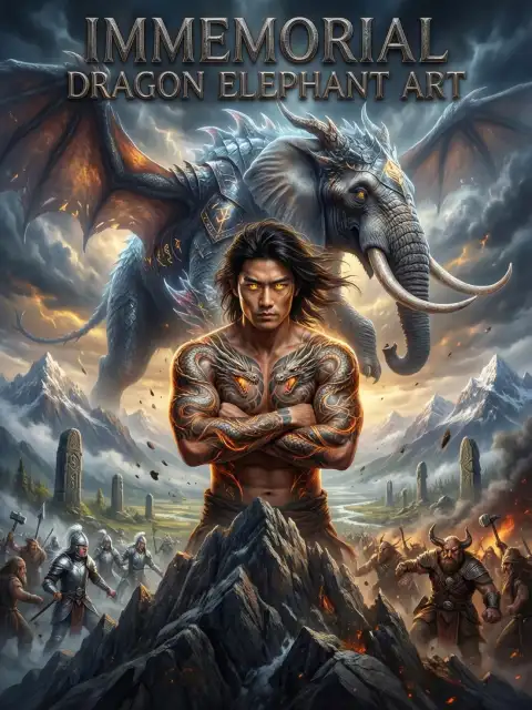 Immemorial Dragon Elephant Art cover
