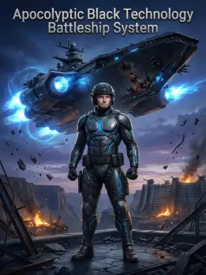 Apocalyptic black technology battleship system cover