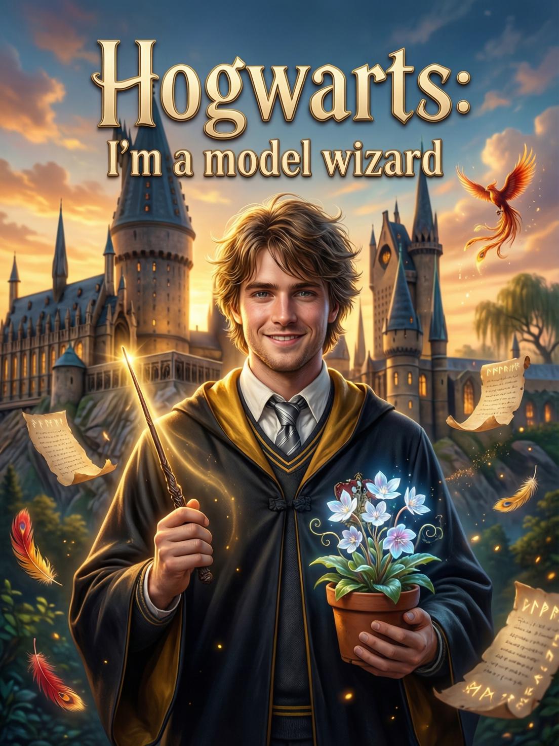 Hogwarts: I'm a model wizard cover