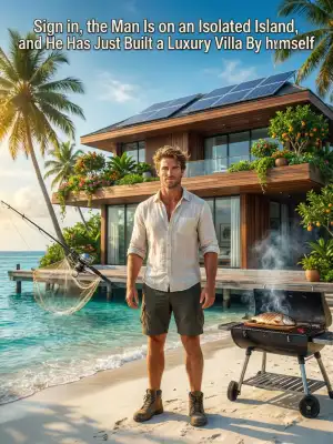 Sign in, the Man Is on an Isolated Island, and He Has Just Built a Luxury Villa by Himself cover