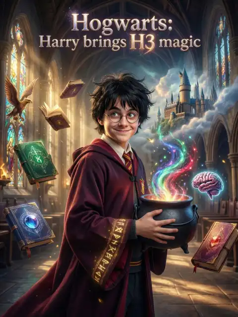 Hogwarts: Harry brings H3 magic cover