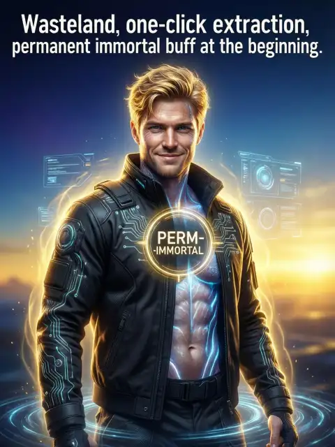 Wasteland, one-click extraction, permanent immortal buff at the beginning cover