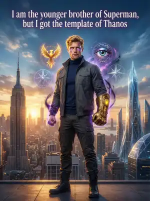 I am the younger brother of Superman, but I got the template of Thanos cover