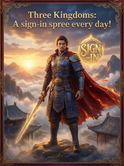 Three Kingdoms: A sign-in spree every day! cover
