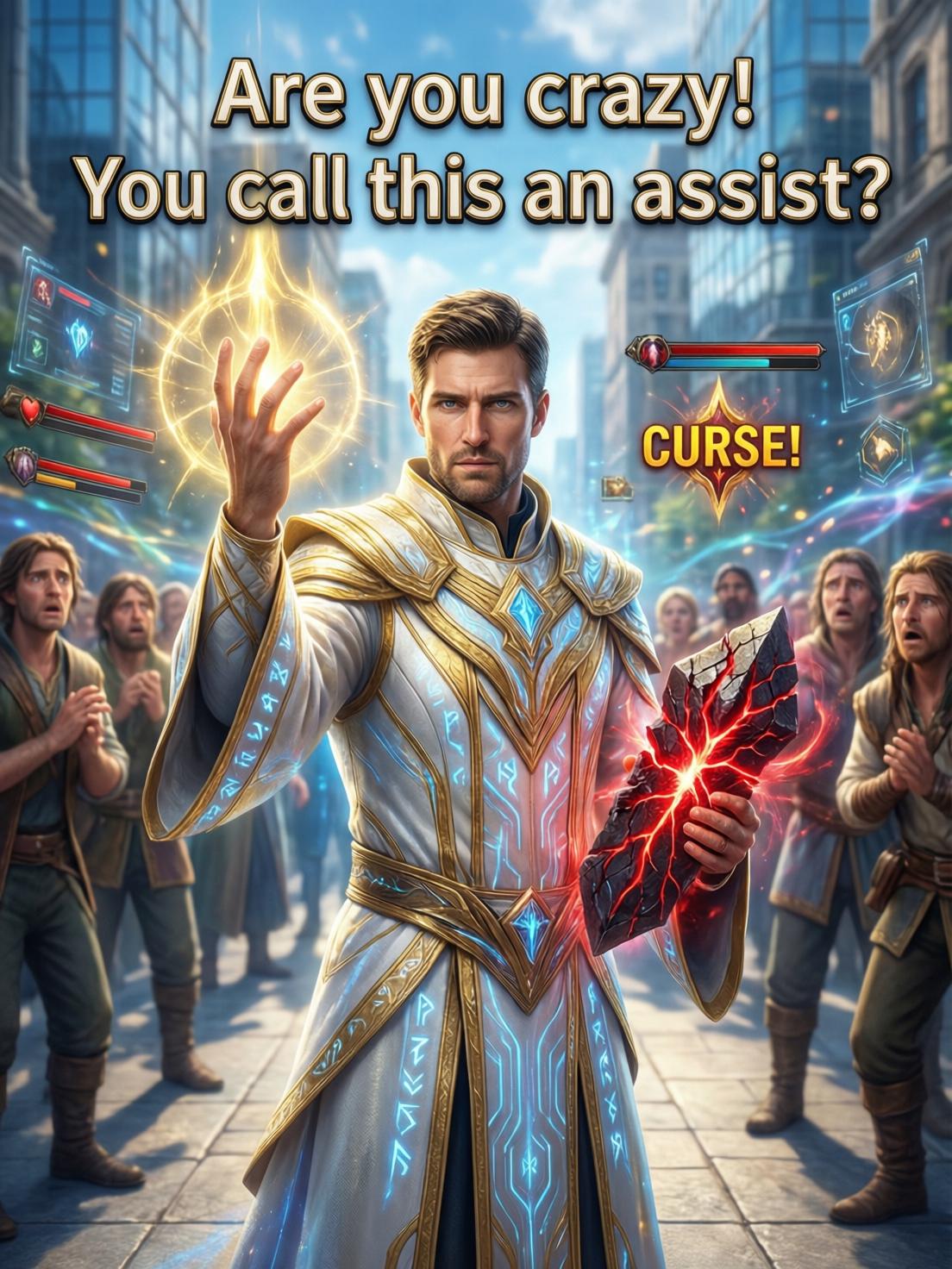 Are you crazy! You call this an assist? cover