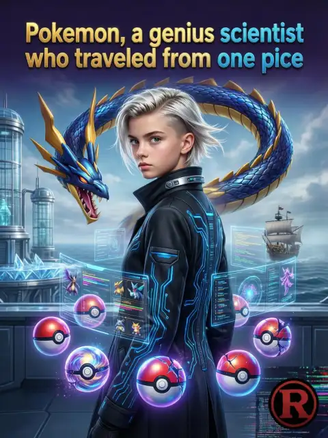 Pokemon, a genius scientist who traveled from one piece cover