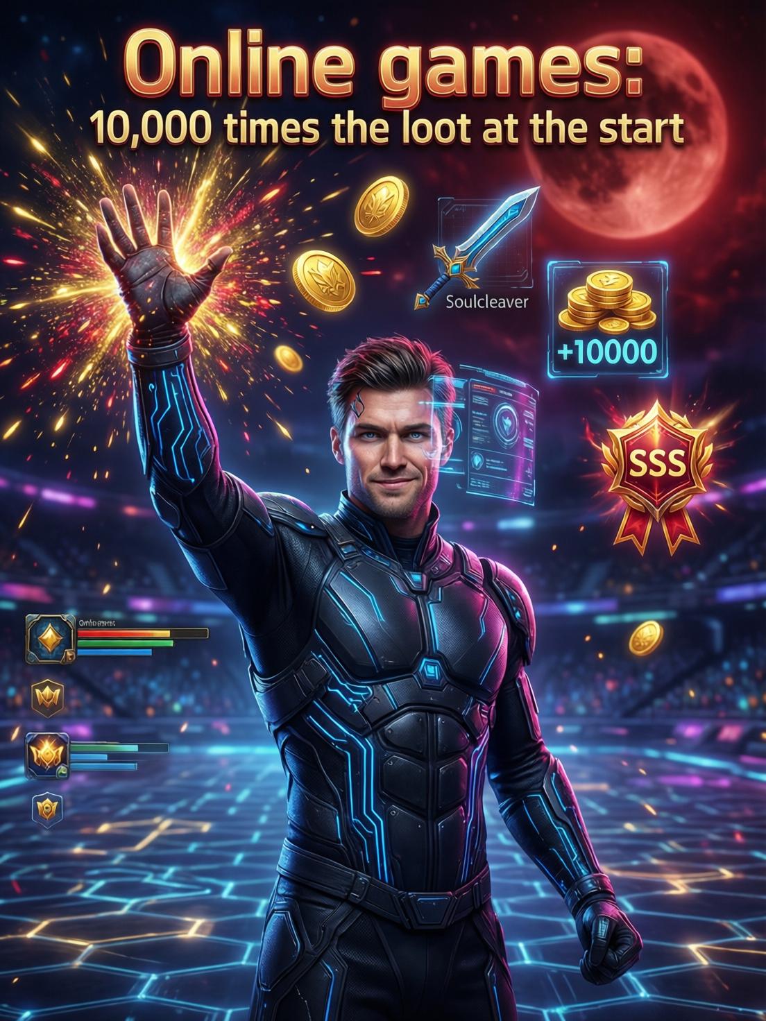 Online games: 10,000 times the loot at the start cover