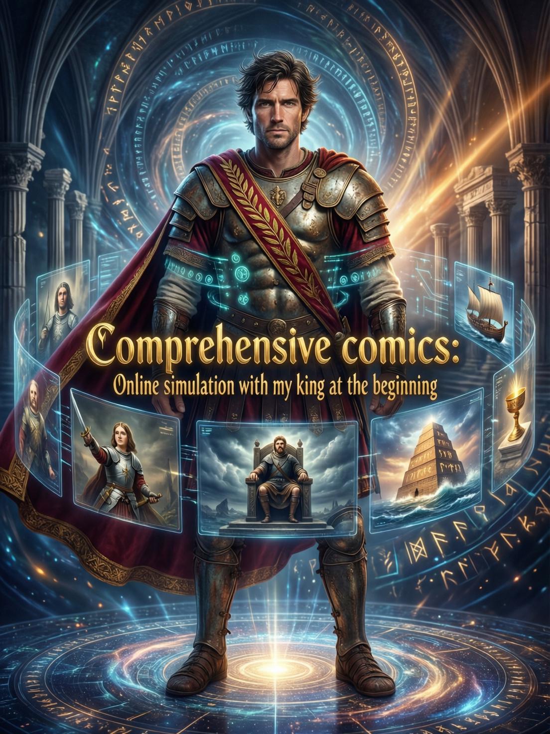 Comprehensive comics: Online simulation with my king at the beginning cover