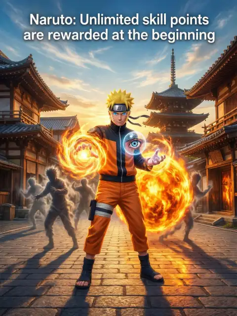 Naruto: Unlimited skill points are rewarded at the beginning cover
