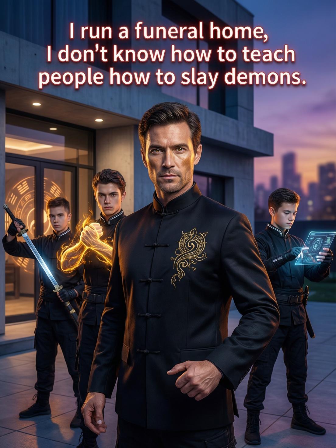 I run a funeral home, I don't know how to teach people how to slay demons cover