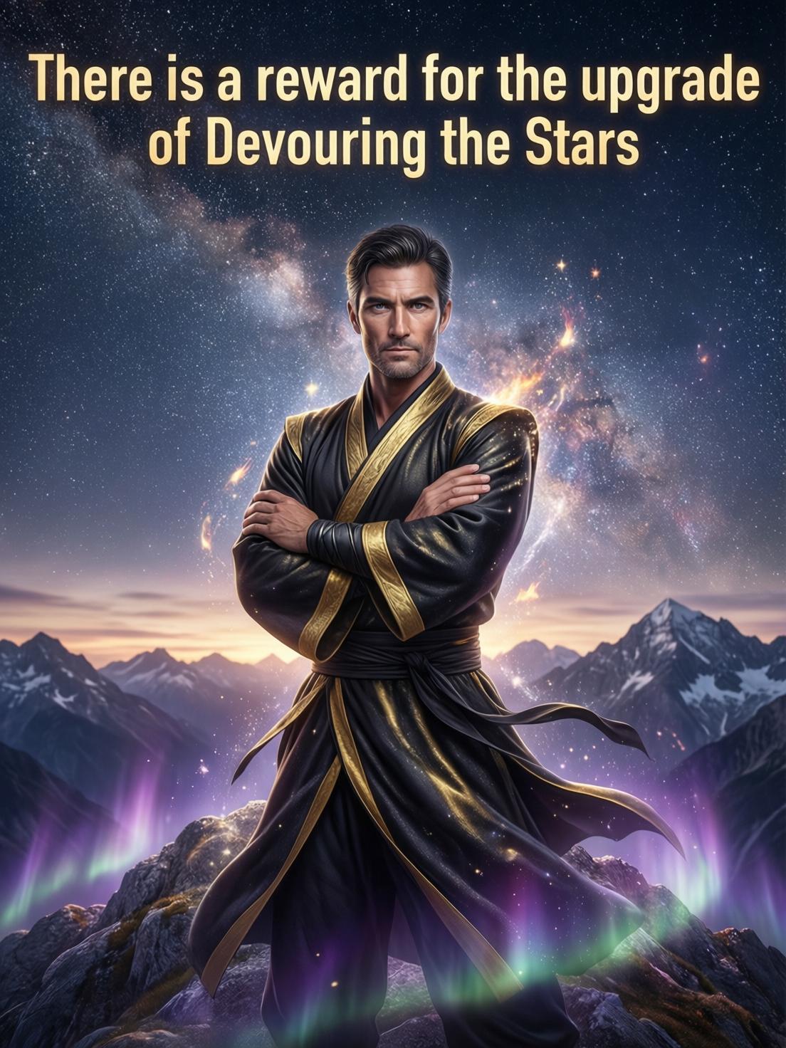 There is a reward for the upgrade of Devouring the Stars cover