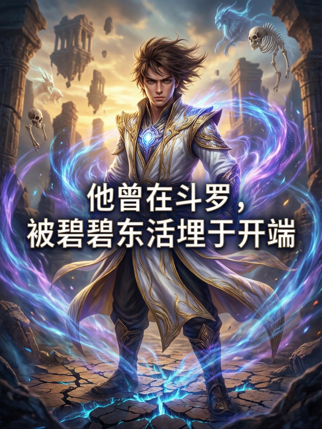 He was in Douluo and was buried alive by Bibi Dong at the beginning cover