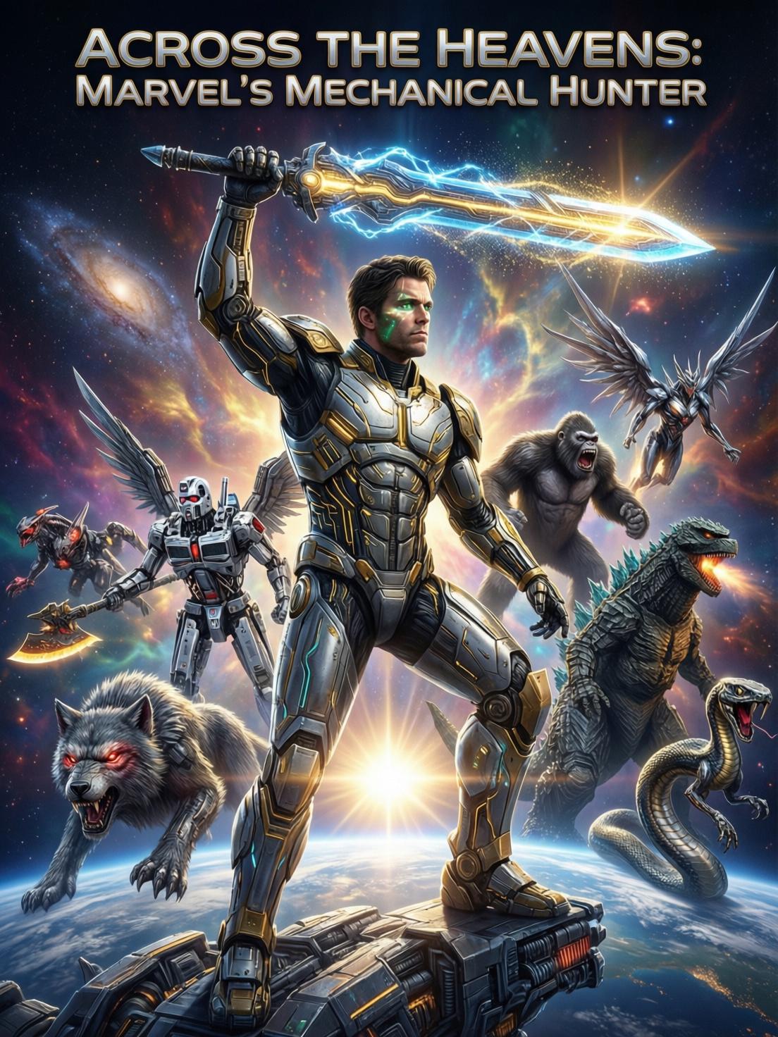 Across the Heavens: Marvel's Mechanical Hunter cover