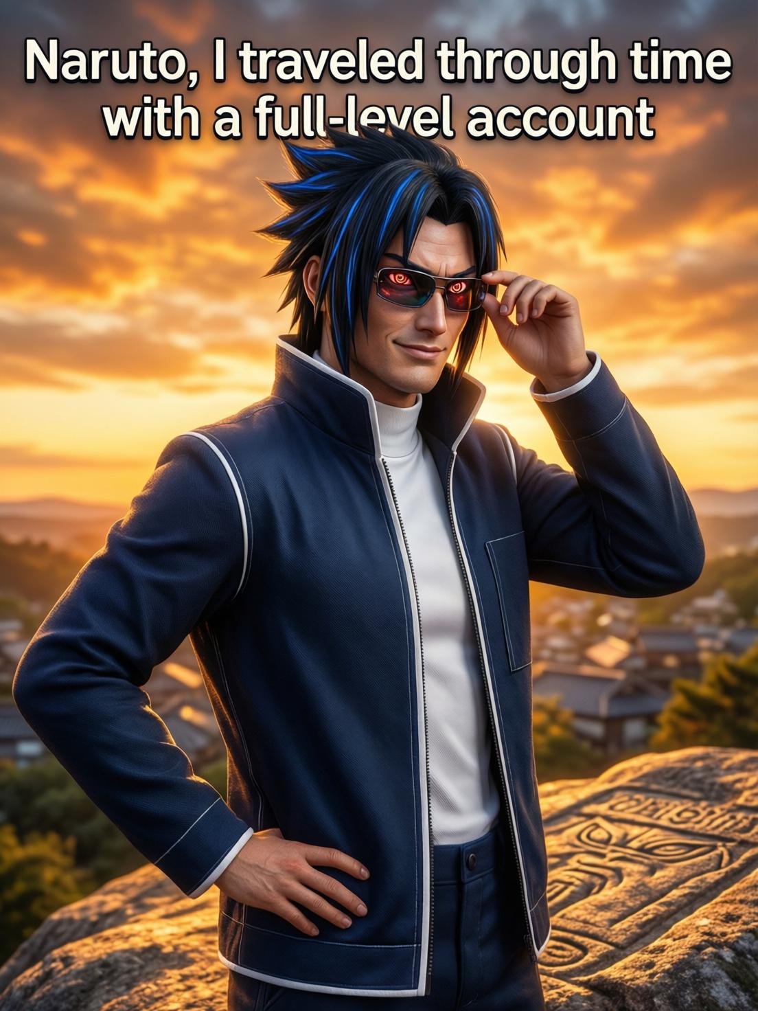 Naruto, I traveled through time with a full-level account cover