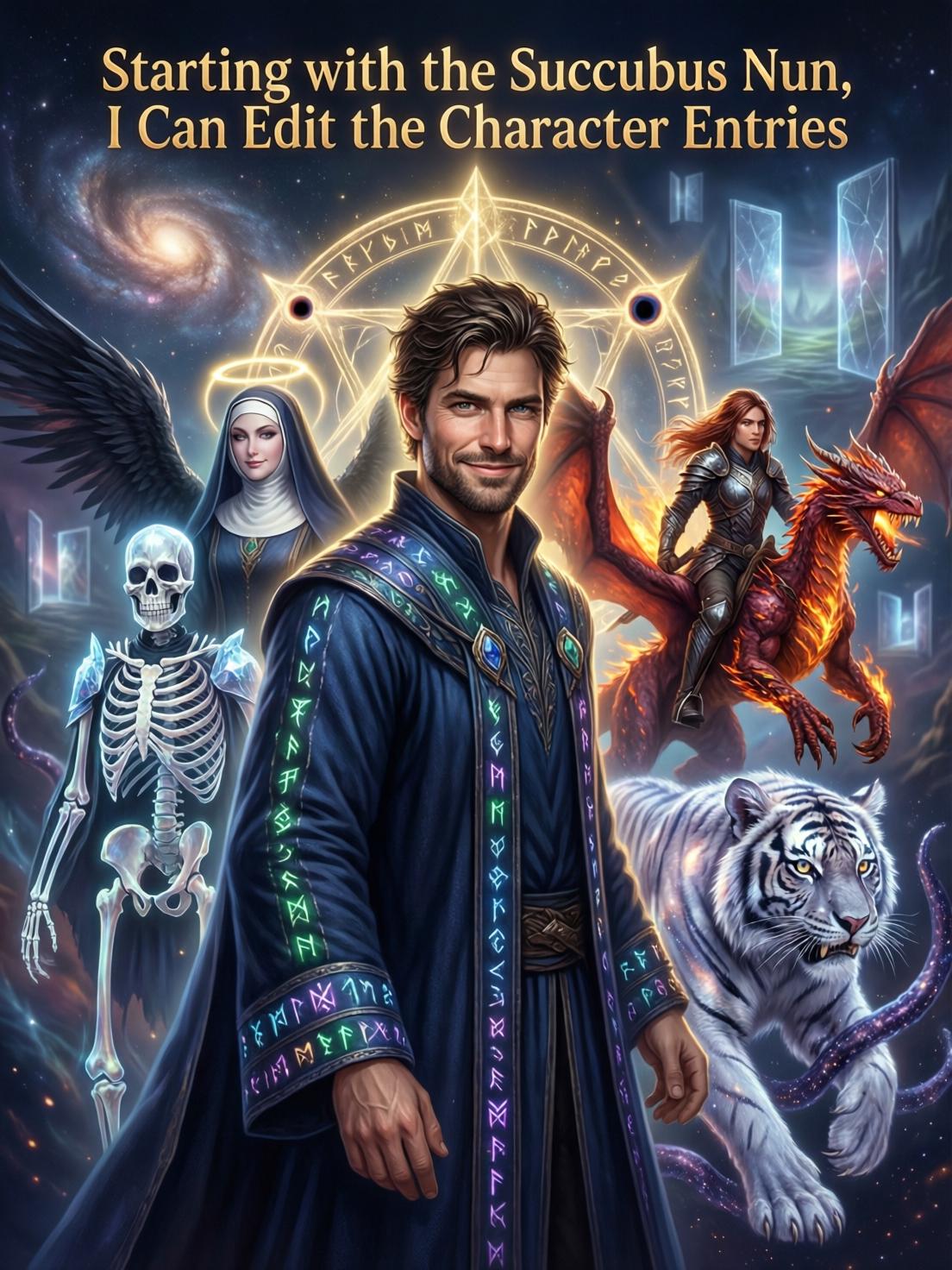 Starting with the succubus nun, I can edit the character entries. cover