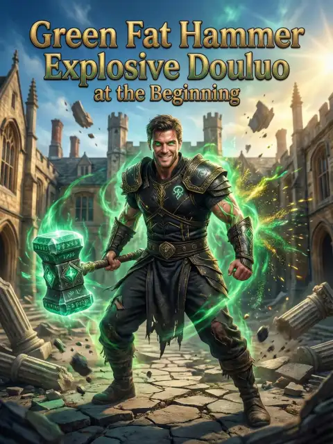 Green Fat Hammer Explosive Douluo at the beginning cover