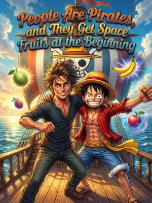 People are pirates, and they get space fruits at the beginning cover