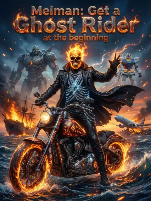 Meiman: Get a Ghost Rider at the beginning cover