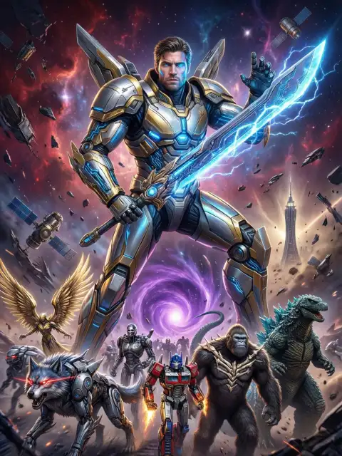 Through the Heavens: Marvel's Mechanical Hunter cover