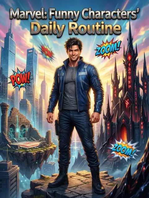 Marvel: Funny Characters' Daily Routine cover
