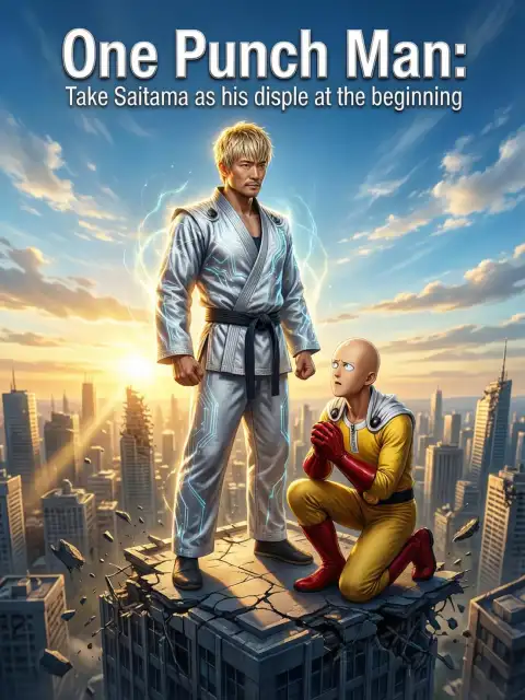 One Punch Man: Take Saitama as his disciple at the beginning cover