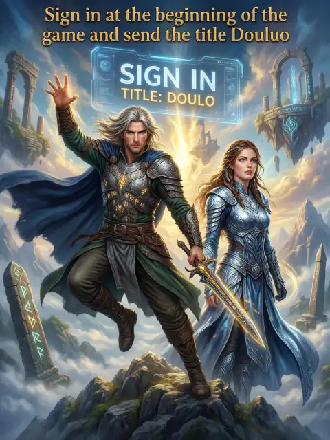 Sign in at the beginning of the game and send the title Douluo cover