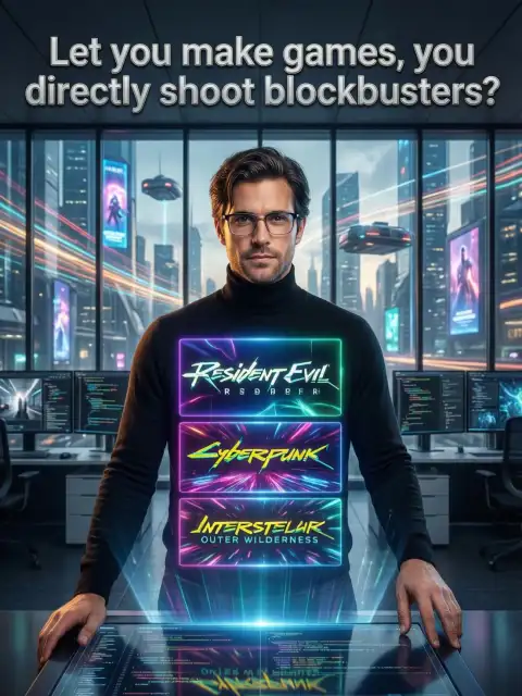 Let you make games, you directly shoot blockbusters? cover